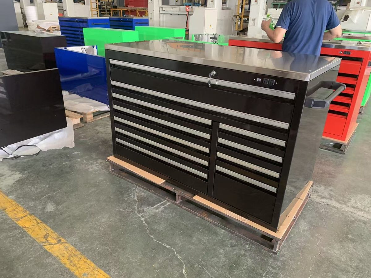 Tool chest, side view